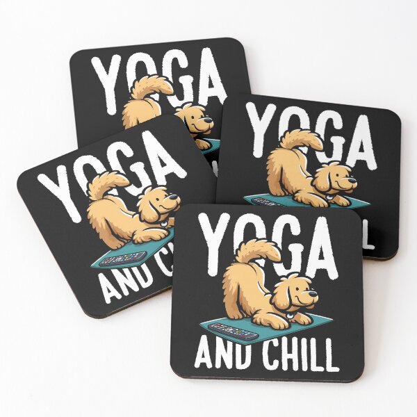 Item preview, DOWNWARD DOG AND CHILL - YOGA designed and sold by KEF Custom.