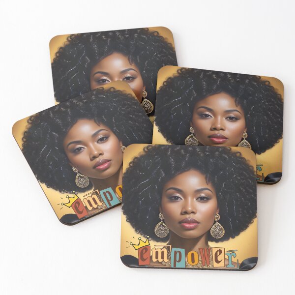 Item preview, Empower: Bold Afrocentric Portrait of Strength and Elegance designed and sold by QPTheeArtist.