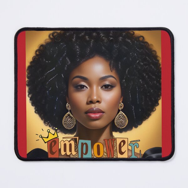 Item preview, Empower: Bold Afrocentric Portrait of Strength and Elegance designed and sold by QPTheeArtist.