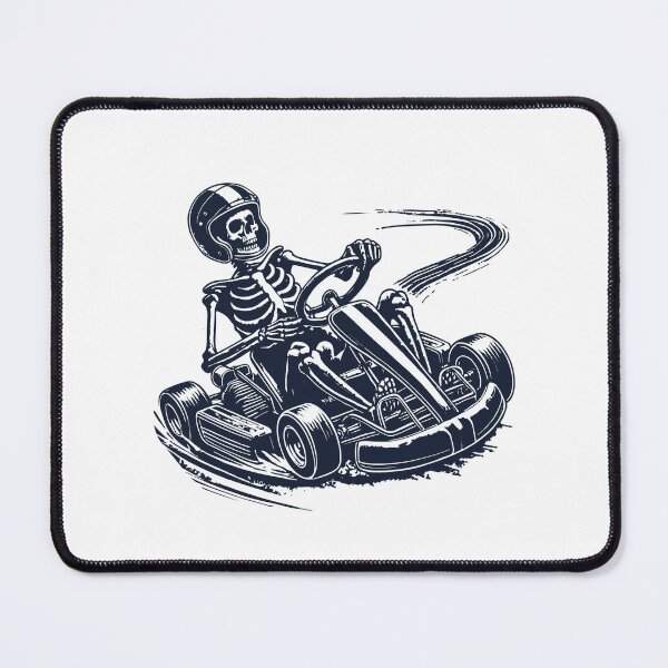 Item preview, Skeleton In Go-kart On Race Track designed and sold by LuminOrb.