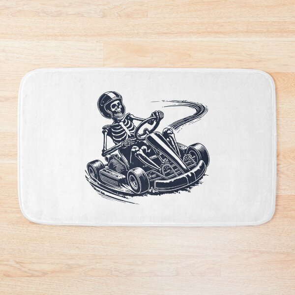 Item preview, Skeleton In Go-kart On Race Track designed and sold by LuminOrb.