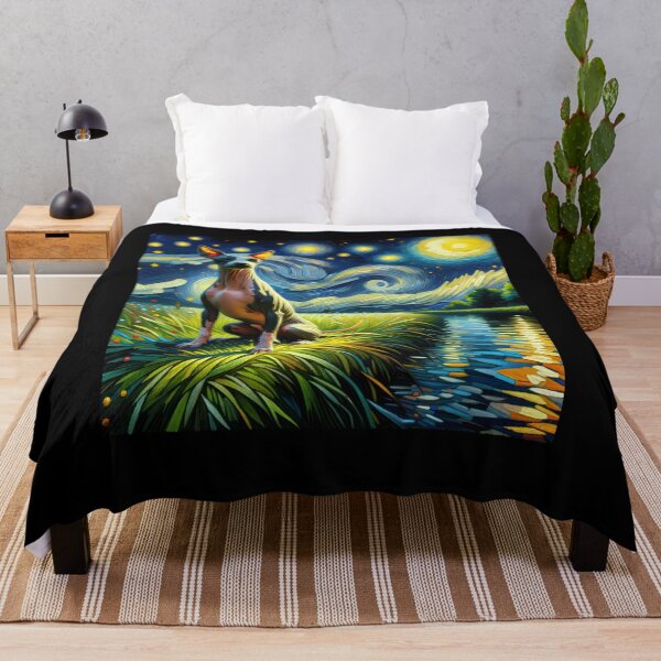 Item preview, Starry Night American Hairless Terrier Dog Van Gogh Lover designed and sold by Kimberley King Art King Art.