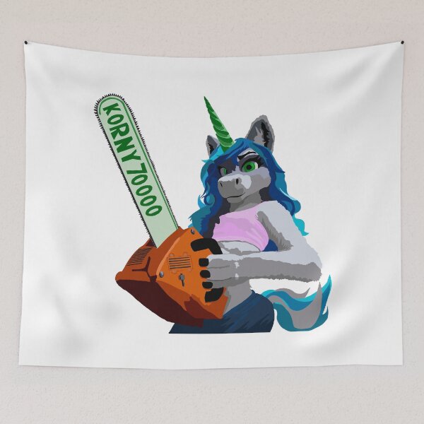 Item preview, Chainsaw Unicorn designed and sold by KlakkDrawsStuff.