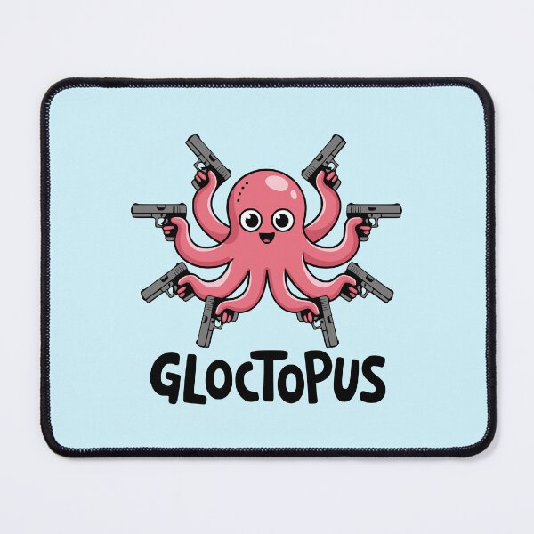 Item preview, Gloctopus! Funny Octopus Gun Pun designed and sold by PMCreative.