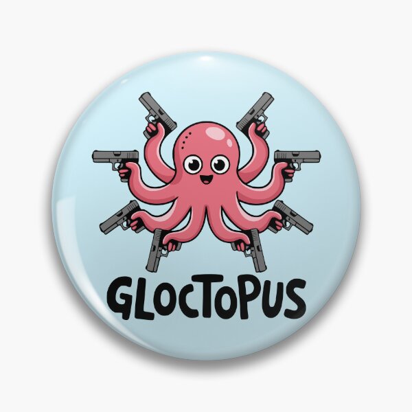 Item preview, Gloctopus! Funny Octopus Gun Pun designed and sold by PMCreative.