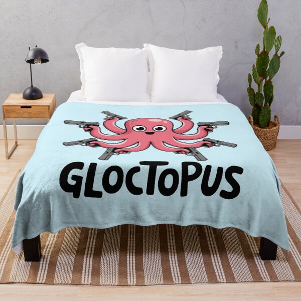 Item preview, Gloctopus! Funny Octopus Gun Pun designed and sold by PMCreative.