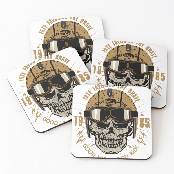 Item preview, skull helmet biker skull motorcycle goggles good vibe ride brave designed and sold by Achille3777.