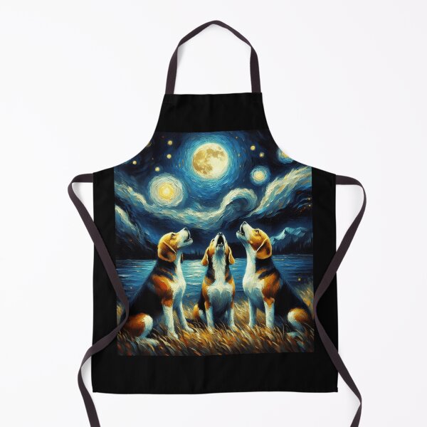 Item preview, Starry Night Three Beagles Howling at Moon Dog Lover designed and sold by Kimberley King Art King Art.