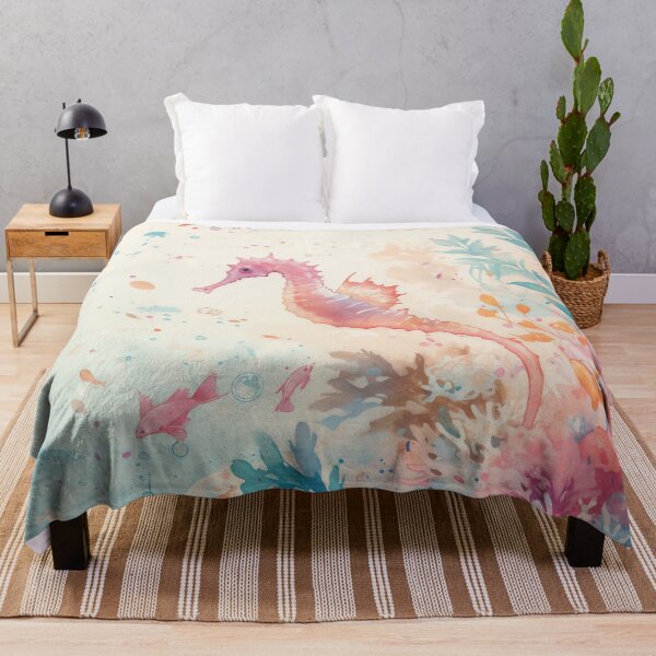 Item preview, Graceful Seahorse Among Vibrant Corals designed and sold by AshiraCreations.