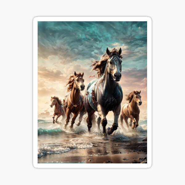 Item preview, 001 Wild Horses designed and sold by Alexis Art Collection.