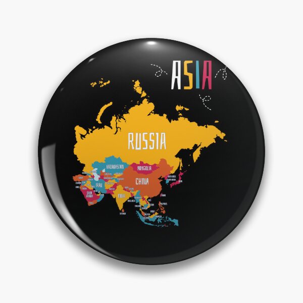 Item preview, Colorful Map Of Asia designed and sold by MooonTees.