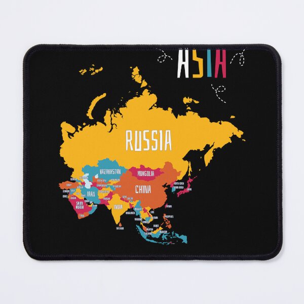 Item preview, Colorful Map Of Asia designed and sold by MooonTees.