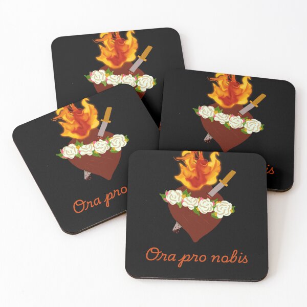 Item preview, Immaculate Heart - Black/Orange designed and sold by Blueberry CC Designs.