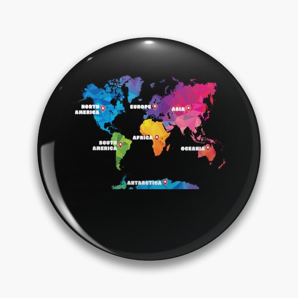 Item preview, Colorful Map Of Earth designed and sold by MooonTees.