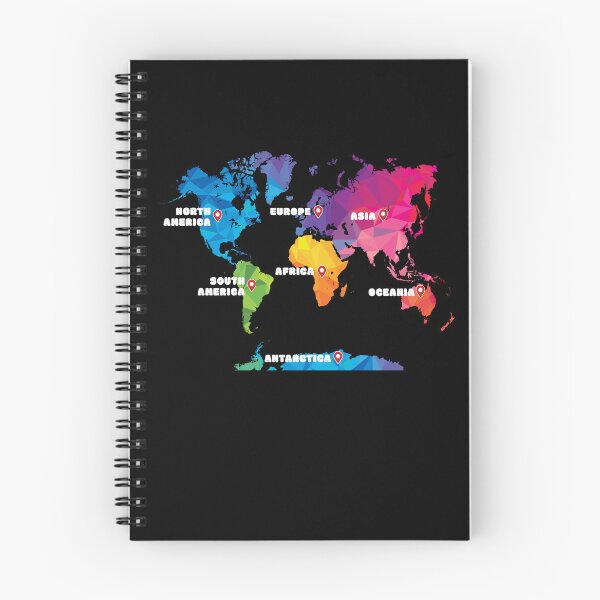 Item preview, Colorful Map Of Earth designed and sold by MooonTees.