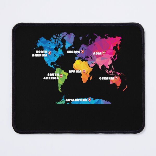 Item preview, Colorful Map Of Earth designed and sold by MooonTees.