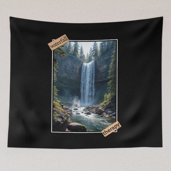 Item preview, Waterfall Therapy: Nature’s Tranquility designed and sold by Fikuall.