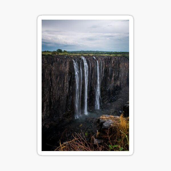 The Rainbow Falls at Mosi-oa-Tunya (or Victoria Falls) Sticker