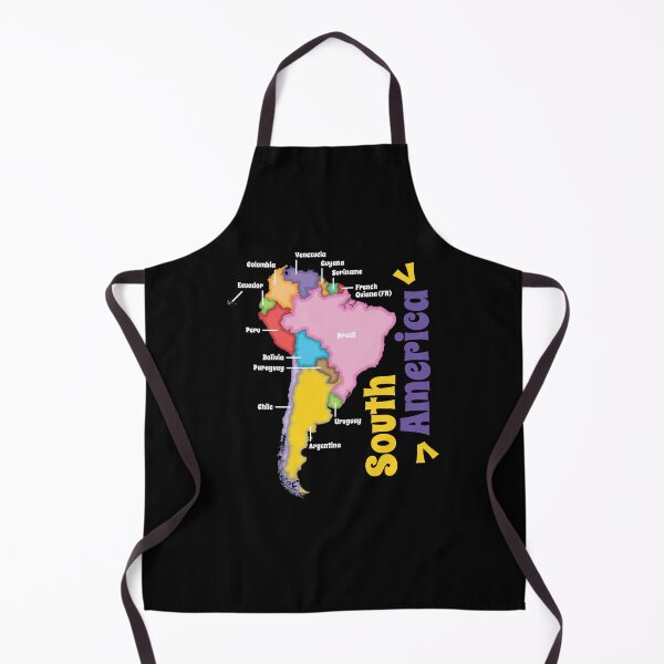 Item preview, Colorful Map Of South America designed and sold by MooonTees.