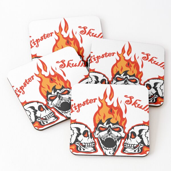 Item preview, hipster skull skull flame fire motorcycle designed and sold by Achille3777.