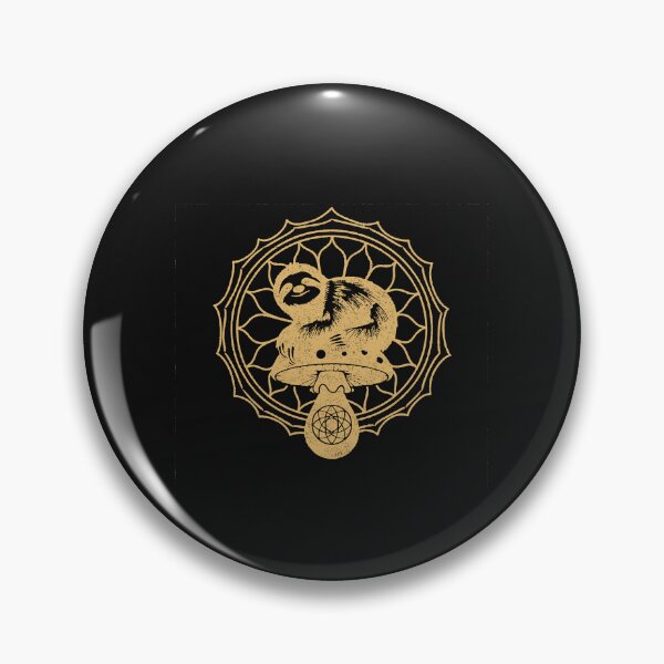 Item preview, Mystical Sloth Mushroom Sacred Geometry Spirit Animal designed and sold by Mystikos Art.