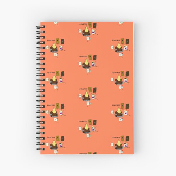 (Warm Orange) Roasted Kawaii Cute Food Art Spiral Notebook