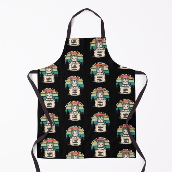 Item preview, Cat I'm Just Here For The Sardines Tinned Fish Retro T-Shirt designed and sold by SunfullyYours.
