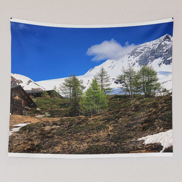 Item preview, Dolomite Chalets in Summer Snow designed and sold by Violaman.