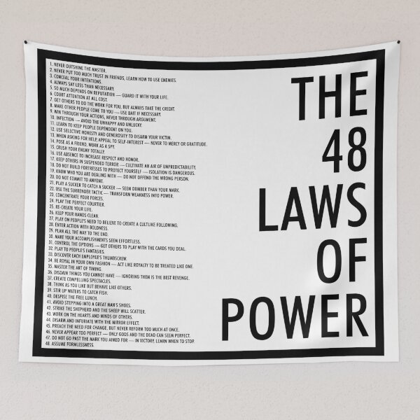 Item preview, the 48 laws of power designed and sold by QuoteSpirations.