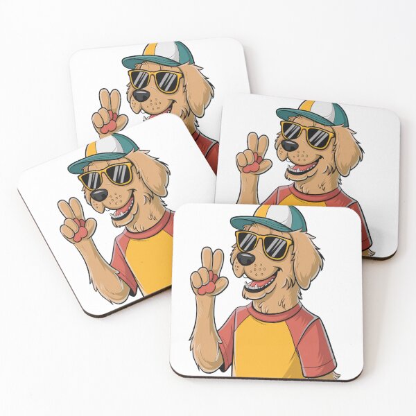 Item preview, Golden Retriever in Victory Pose designed and sold by Petpixy.