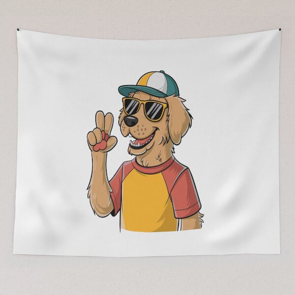 Item preview, Golden Retriever in Victory Pose designed and sold by Petpixy.