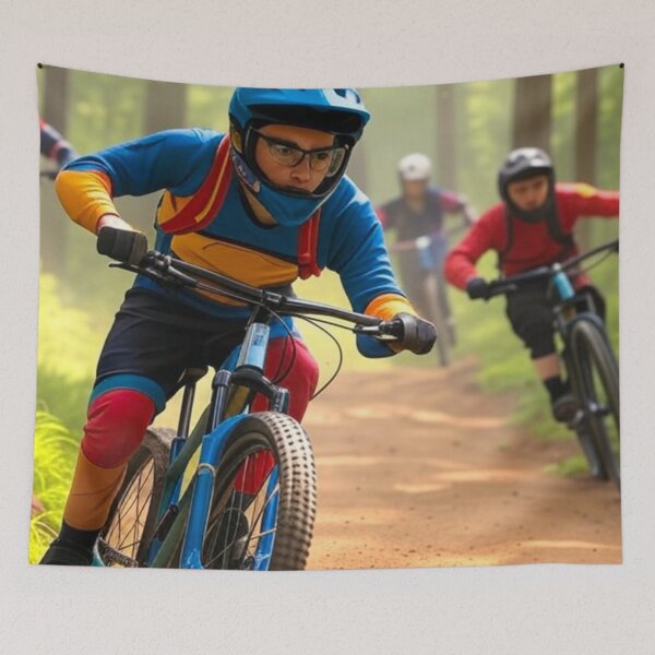 Item preview, MTB Savior Charging to Victory in the Final Stretch designed and sold by GrizzlyCollective.