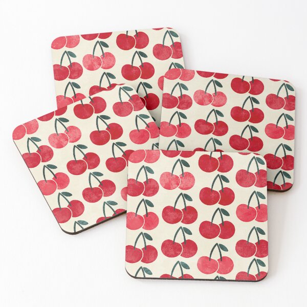 Item preview, Retro red cherries designed and sold by SJAPhoto.