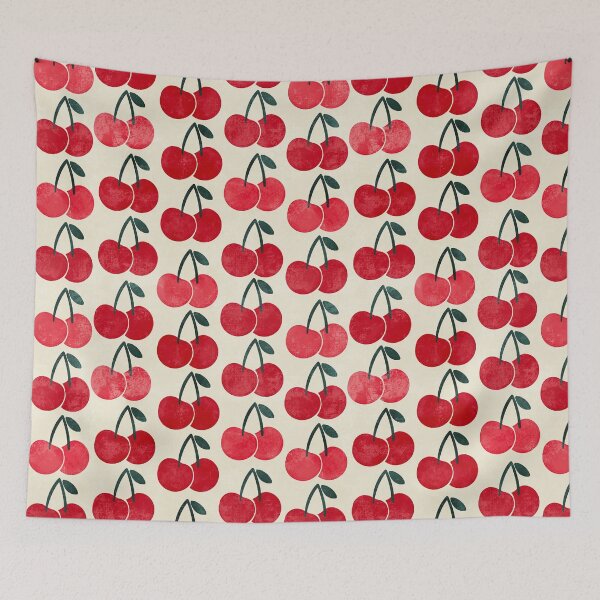 Item preview, Retro red cherries designed and sold by SJAPhoto.