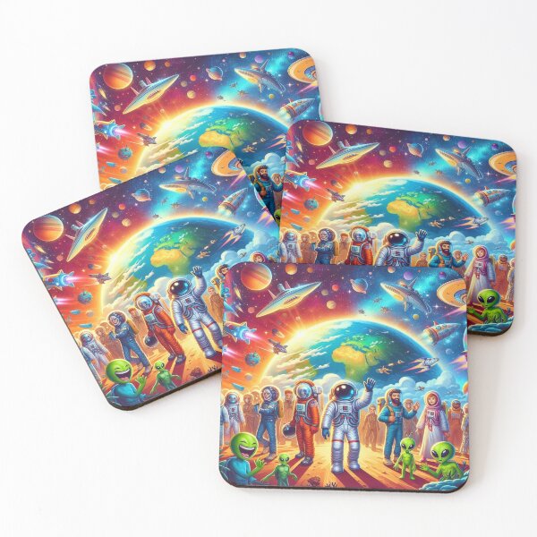 Item preview, Astronauts Visiting Life on Another Planet designed and sold by WyckedLynn.