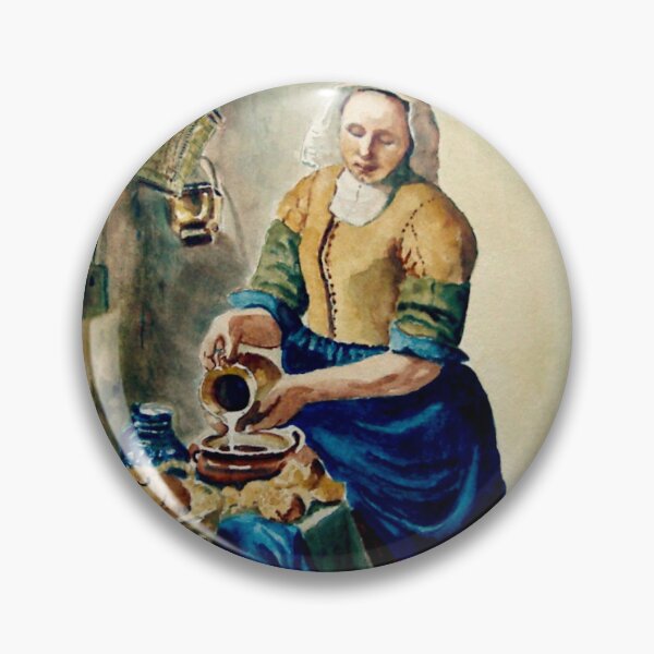 Item preview, Jan Vermeer's Kitchen Maid, Keukenmeid, Copy of Old Masters Painting designed and sold by JoyfulWhimsy.