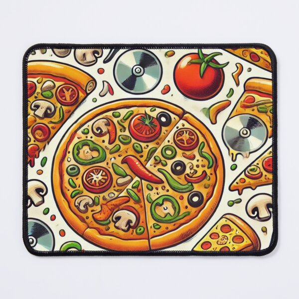 Item preview, Pizza Party - Fun and Playful Pizza-Themed Pattern designed and sold by Designeerguy.