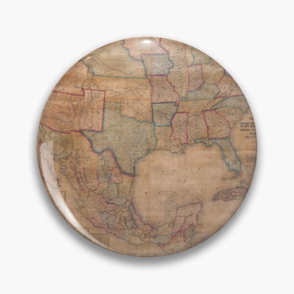 Item preview, Vintage Map of United States of America with Beige Pastel Vintage Colors designed and sold by mrana.