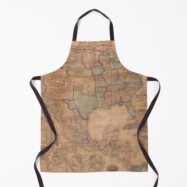 Item preview, Vintage Map of United States of America with Beige Pastel Vintage Colors designed and sold by mrana.