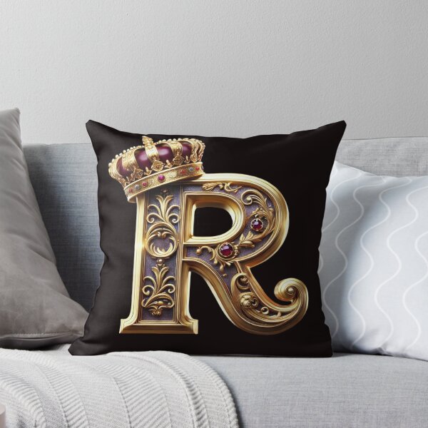 Item preview, Majestic 3D Letter R with Regal Crown Design designed and sold by EpicBuy.