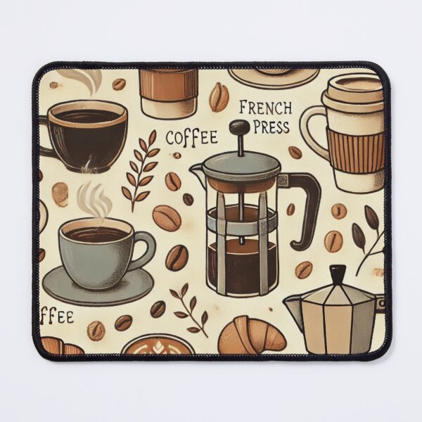 Item preview, Cozy Coffee Break - Warm Coffee-Themed Pattern designed and sold by Designeerguy.