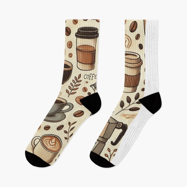Item preview, Cozy Coffee Break - Warm Coffee-Themed Pattern designed and sold by Designeerguy.
