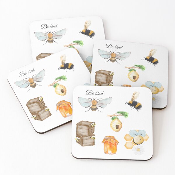 Item preview, Be Kind Quote and Cute Bee Lover Gift Pack  designed and sold by Cuteanimalgifts.