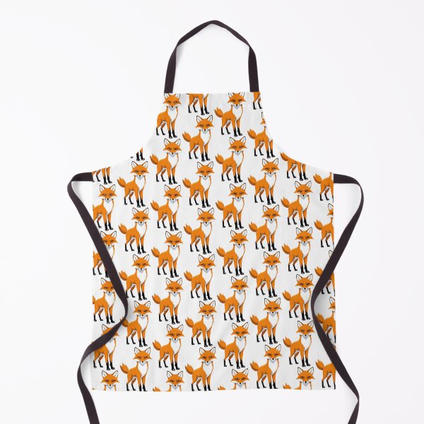 Aperçu de l'œuvre Fox orange stylisé avec queue blanche créée et vendue par artwaves.