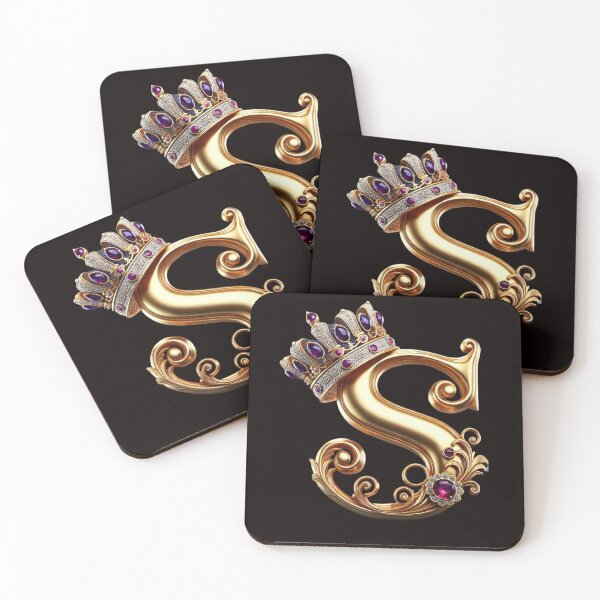 Item preview, Majestic 3D Letter S with Regal Crown Design designed and sold by EpicBuy.