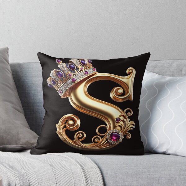 Item preview, Majestic 3D Letter S with Regal Crown Design designed and sold by EpicBuy.