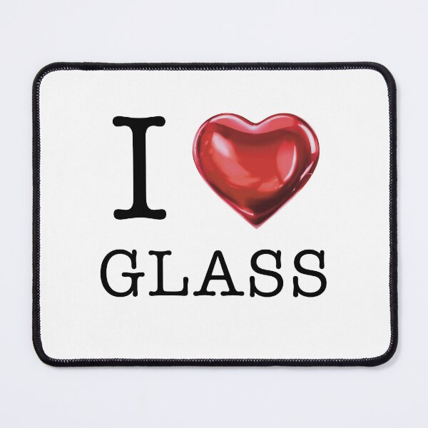 Item preview, I <3 Glass (Black) designed and sold by SketchyBunny.