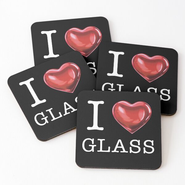 Item preview, I <3 Glass (White) designed and sold by SketchyBunny.