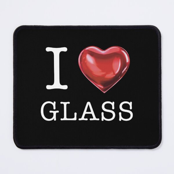 Item preview, I <3 Glass (White) designed and sold by SketchyBunny.