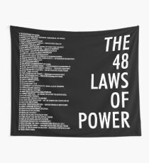 die 48 Gesetze des Machtschwarzen Plakats Wandbehang